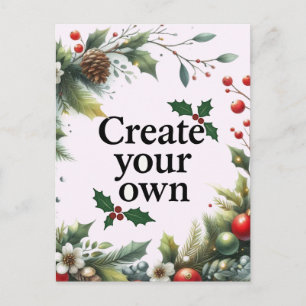 Christmas "Create Your Own" Photo Postcard
