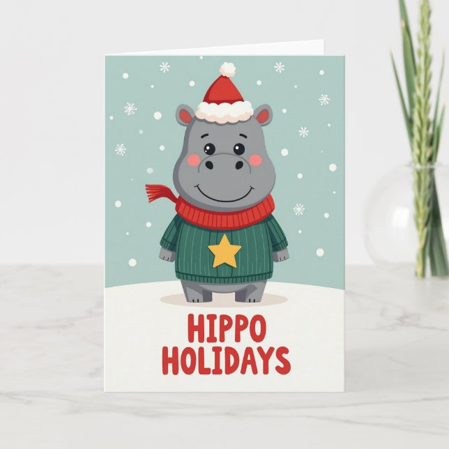 Christmas Creature Snow Card (Front)