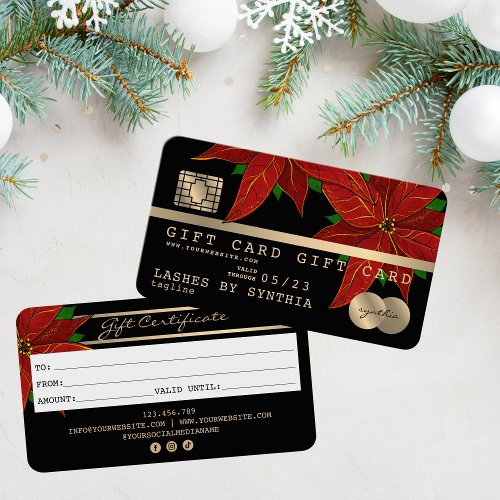 Christmas Credit Card Gift Card Certificate
