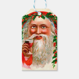 Christmas Creepy Santa Gift Tags