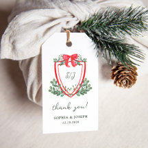 Christmas Crest | Whimsical Holiday Wedding Favor