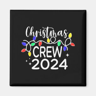 Christmas Crew 2024 Family Christmas Pajamas Xmas Magnet