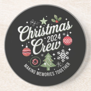 Christmas Crew 2024Family Matching Christmas Party Coaster