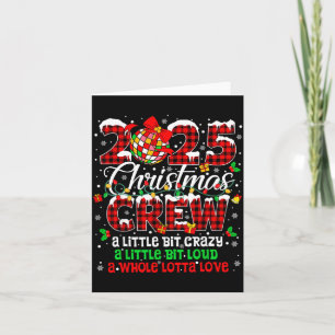 Christmas Crew 2025 Family Christmas Xmas Pajamas Card