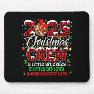 Christmas Crew 2025 Family Christmas Xmas Pajamas Mouse Pad