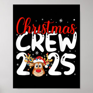 Christmas Crew 2025 Family Christmas Xmas Pajamas Poster