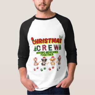 Christmas Crew Dog Shirt- Christmas dogs family T-Shirt