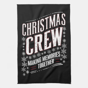 Christmas Crew Family Matching Xmas Squad Kitchen Towel