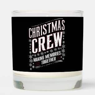 Christmas Crew Family Matching Xmas Squad Scented Candle