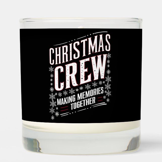 Christmas Crew Family Matching Xmas Squad  Scented Candle (Front)