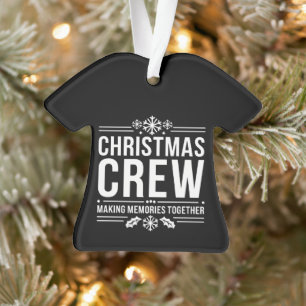 Christmas Crew Family Reunion Graphic Xmas Holiday Ornament