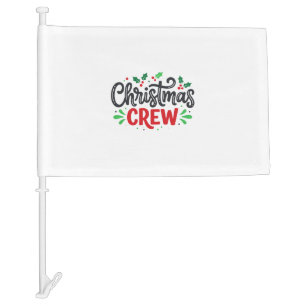 Christmas Crew Festive Holiday Car Flag