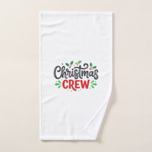 Christmas Crew Festive Holiday Hand Towel