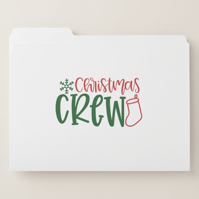 Christmas Crew File Folder (Front Left)
