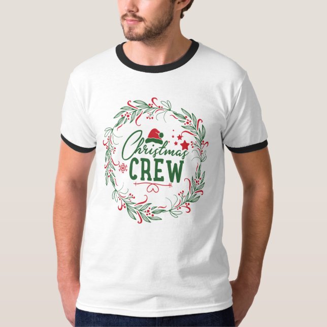 Christmas Crew funny wedding new year gift idea T-Shirt (Front)