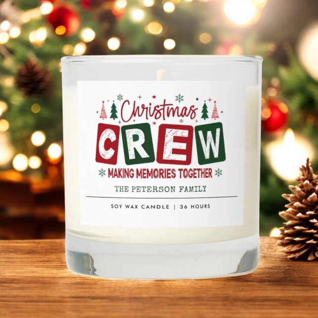 Christmas Crew Making Memories Together Scented Candle (Creator Uploaded)