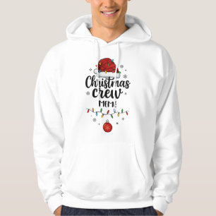 Christmas Crew Meme Santa Hat Matching Christmas Hoodie