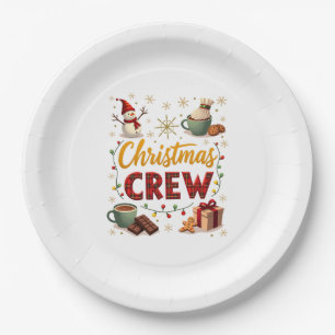 Christmas Crew Paper Plates