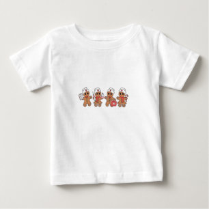 Christmas Crew Santa Gingerbread Nursing Squad Baby T-Shirt