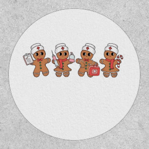  Christmas Crew Santa Gingerbread Nursing Squad  Patch