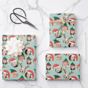 Valentines Day Wrapping Paper - Personalized gift wrap with photos