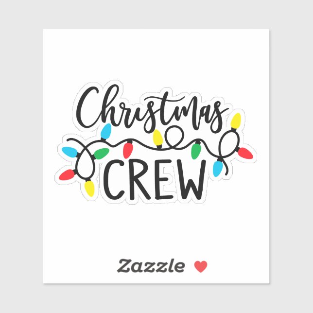 Christmas Crew with Lights Sticker (Sheet)