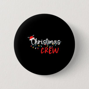 Christmas Crew Xmas Lights Family Matching Pajamas Button