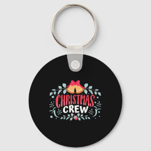 Christmas Crew Xmas Lights Family Matching Pajamas Keychain