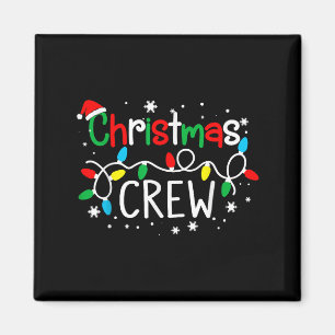Christmas Crew Xmas Pj Christmas Family Matching P Magnet