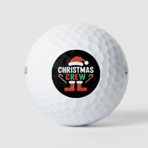 Christmas Crew Xmas Tree Holiday Matching Family Golf Balls