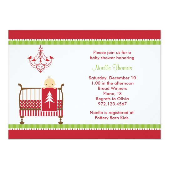 Free Christmas Baby Shower Invitations 8