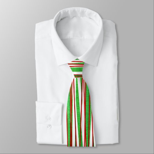 Christmas Crisscross red and green Neck Tie