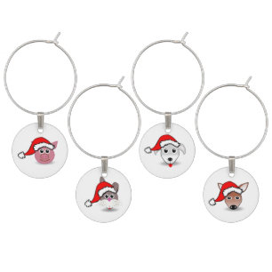 Christmas Critter Wine Charms