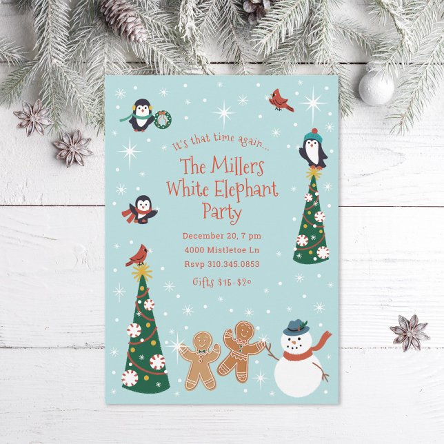 Christmas Critters Holiday Party Invitation (Creator Uploaded)