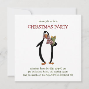 Christmas Critters · Penguin & Gift Invitation