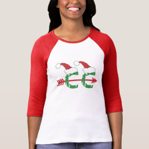 christmas running tshirt