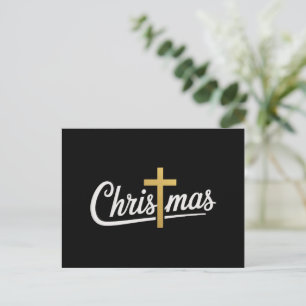 Christmas Cross Family Matching Jesus Gift Idea Holiday Postcard