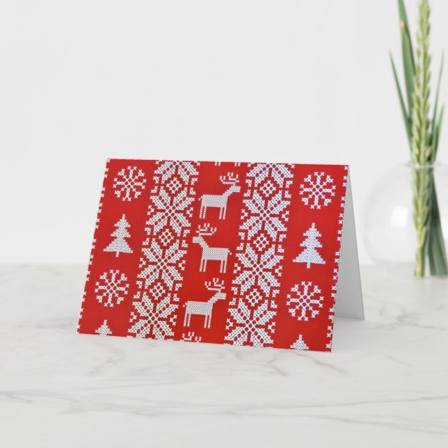 Christmas Cross Stitch Card (Front)