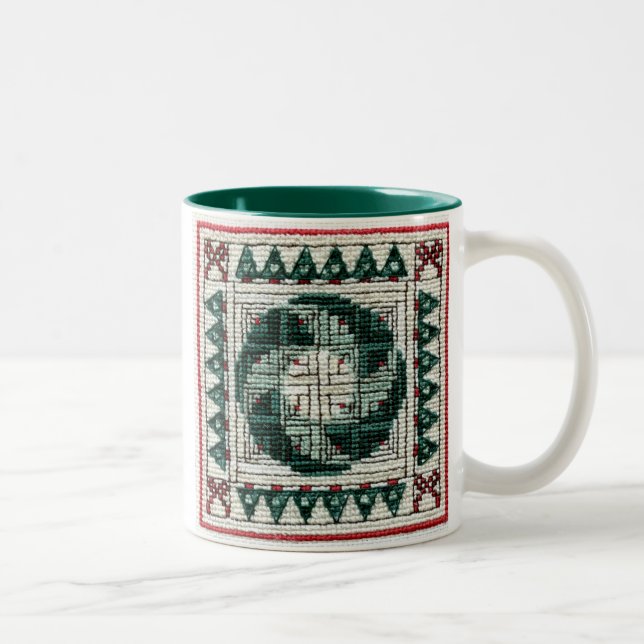Christmas Cross-stitch Mug (Right)