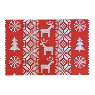 Christmas Cross Stitch Placemat