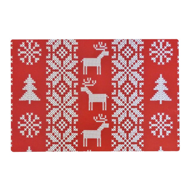 Christmas Cross Stitch Placemat (Front)
