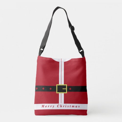 Christmas Crossbody Bag Funny Santa Design