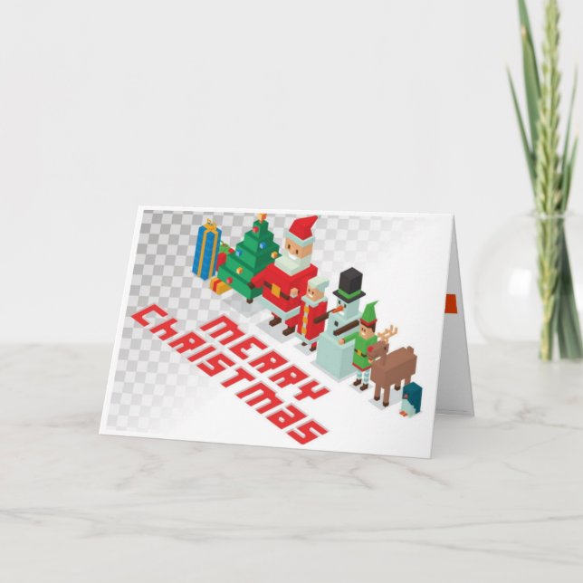 Christmas - Crossy Christmas Holiday Card (Front)