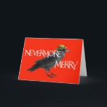 Christmas Crow Card<br><div class="desc">Original art by WDeWitt. Further customize this greeting card by adding your name(s) inside.</div>