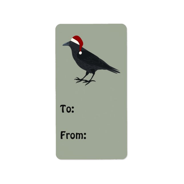 Christmas Crow Label (Front)