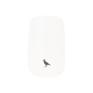 Christmas Crow Minx Nail Art