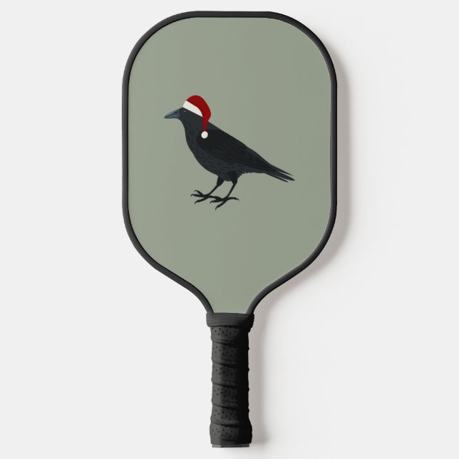 Christmas Crow Pickleball Paddle (Front)