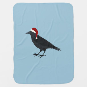 Christmas Crow Stroller Blanket