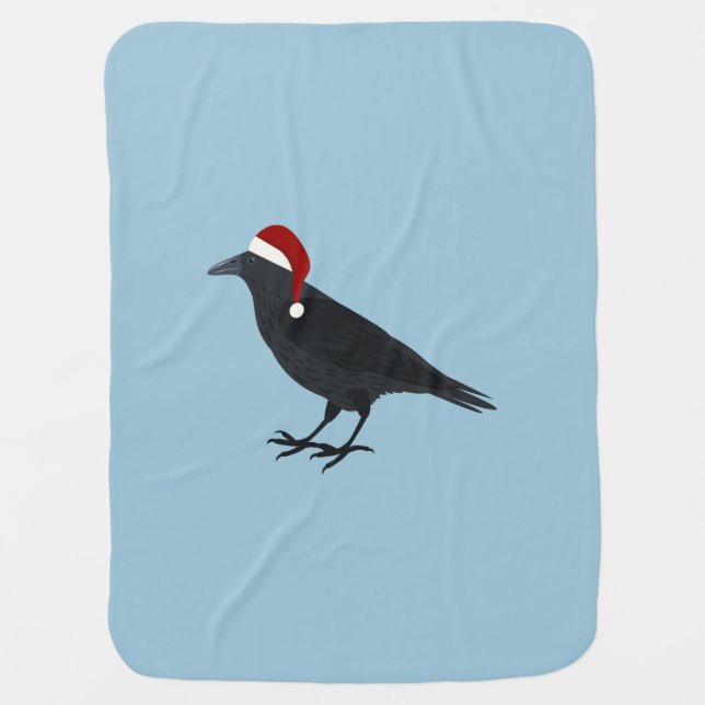 Christmas Crow Stroller Blanket (Front)