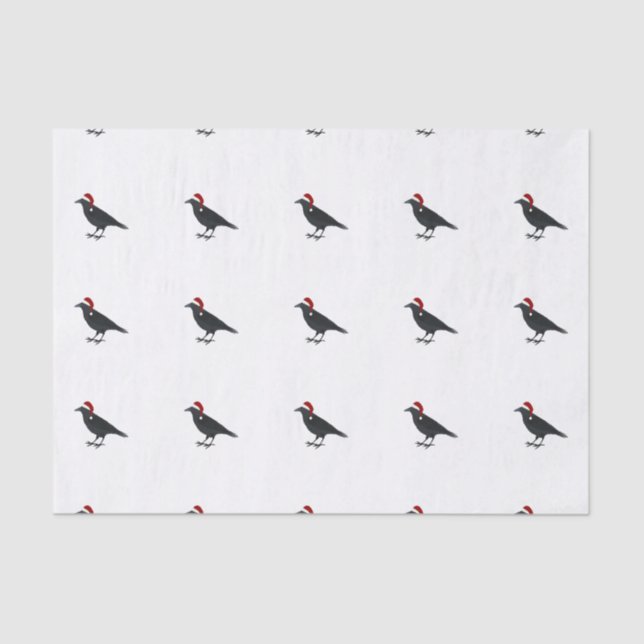 Christmas Crow Tissue Paper (Front)